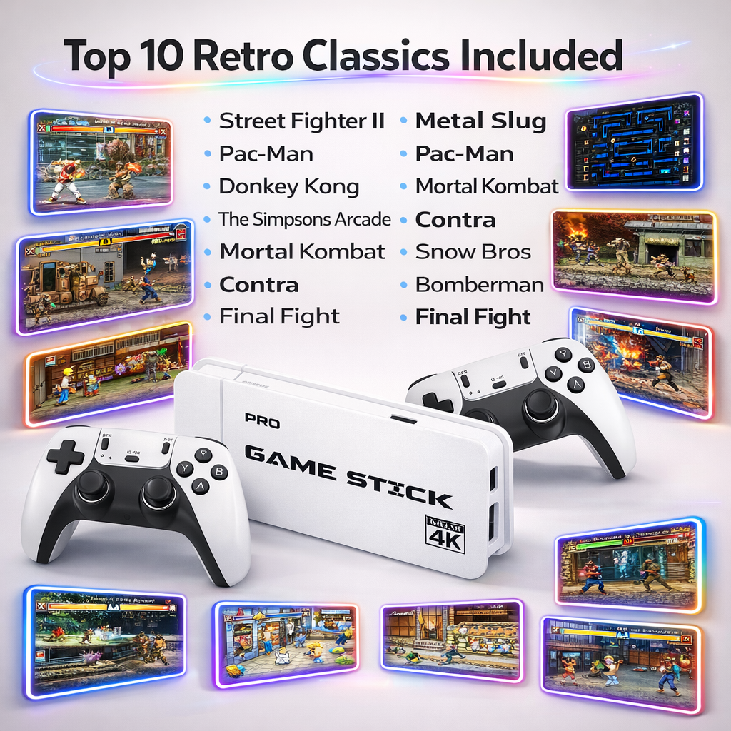 PureRetro Game Stick – 40.000+ Games