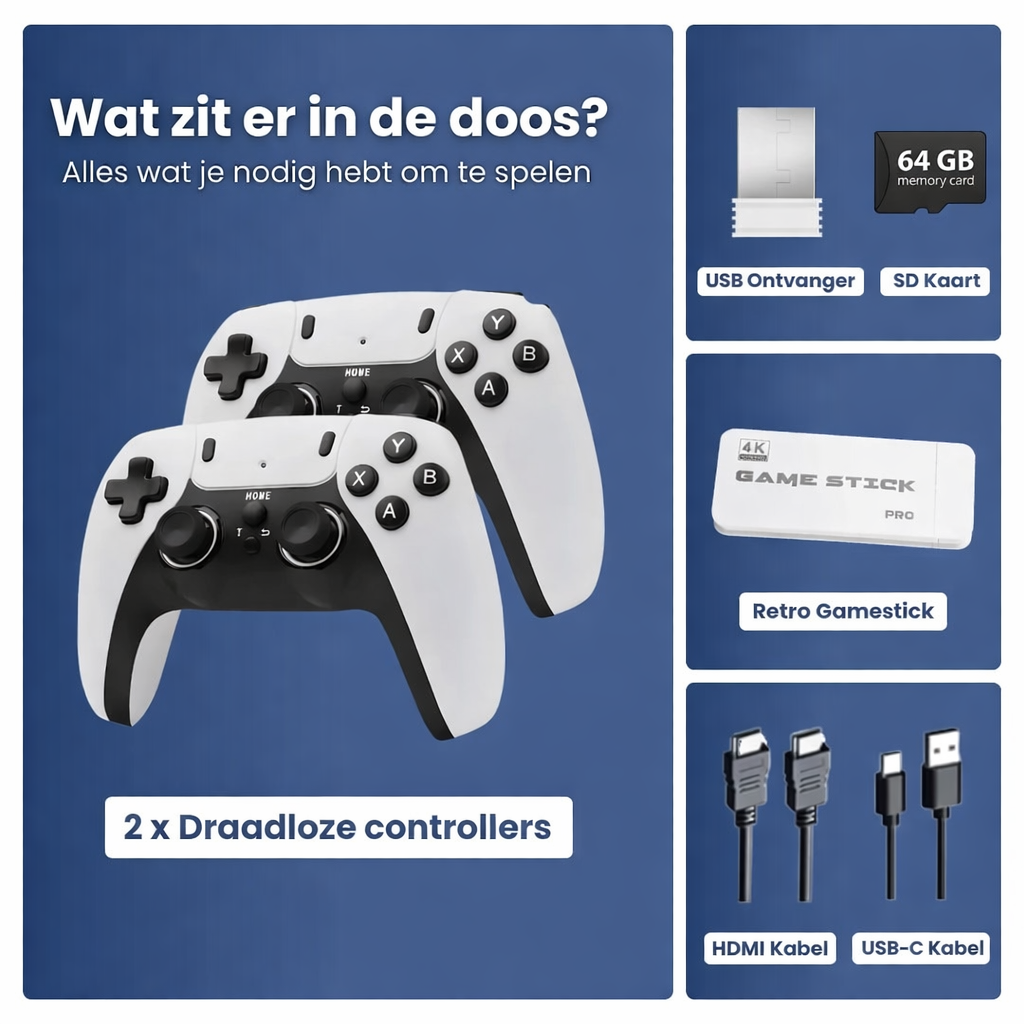 PureRetro Game Stick – 40.000+ Games