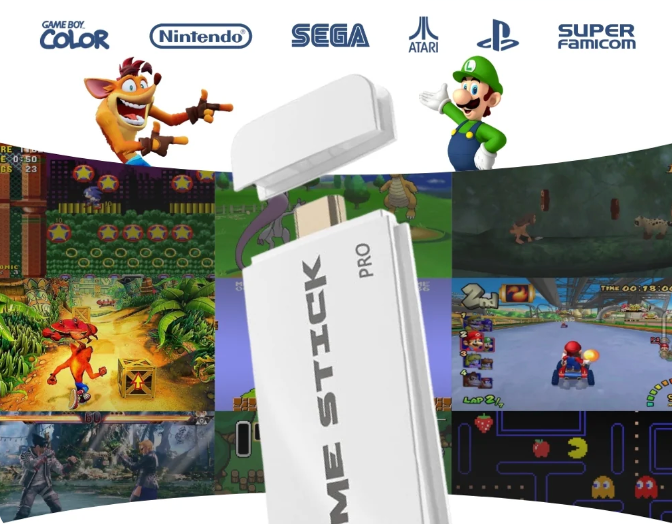 PureRetro Game Stick – 40.000+ Games